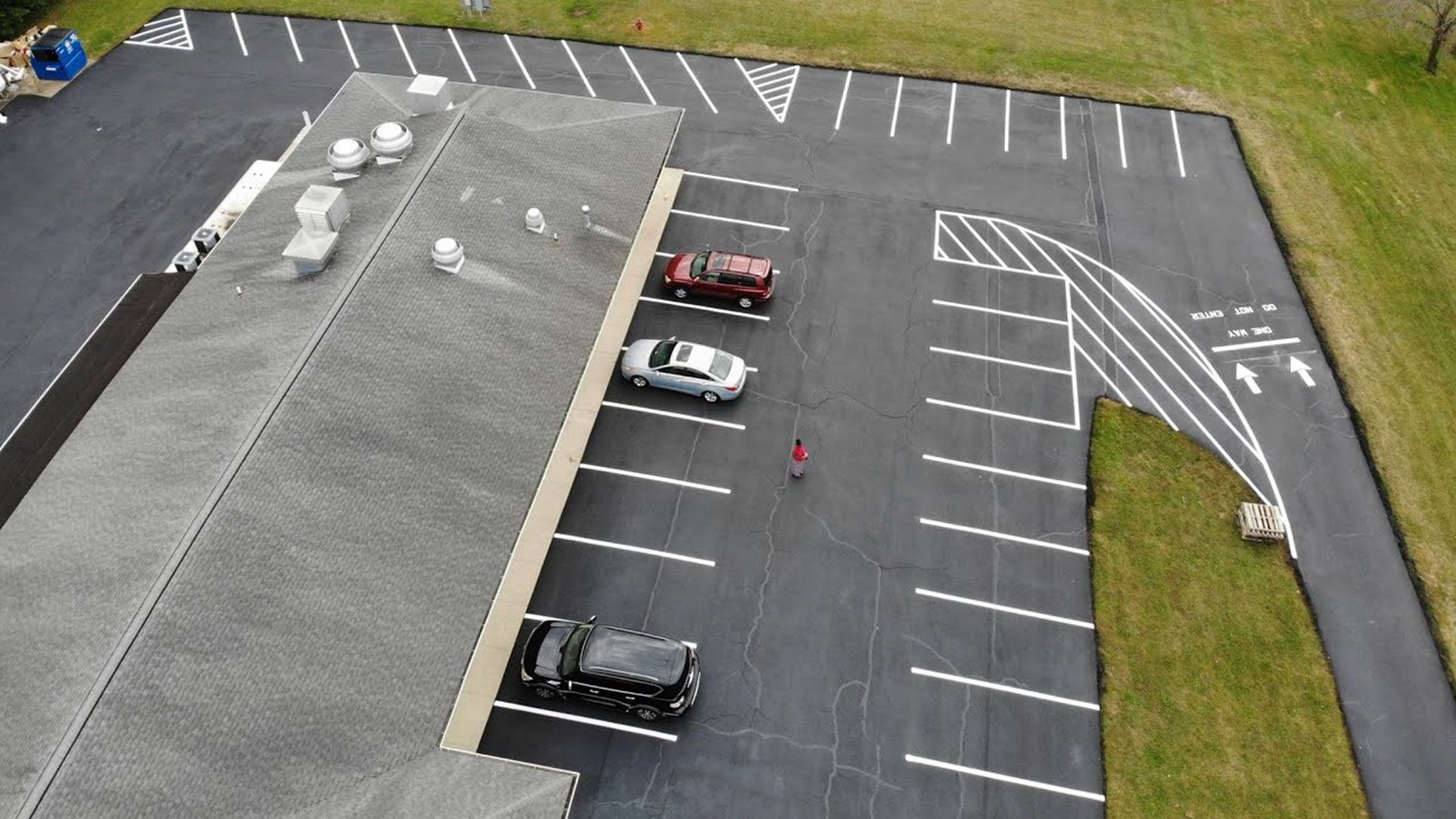 Commercial Parking Lot Line Striping Cost Severna Park MD