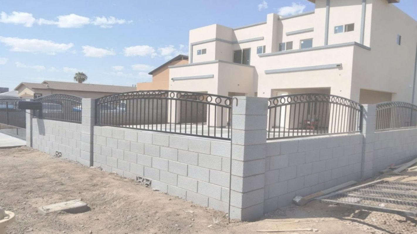 Get an Eye-Catching Modern Block Fence Mesa, AZ