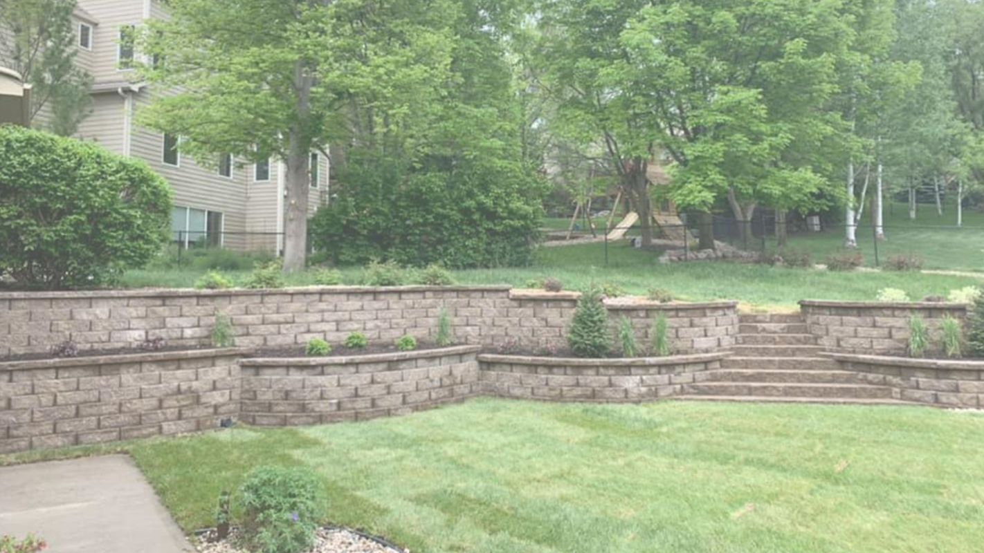 Planter Wall Construction by Pros in Bennington, NE