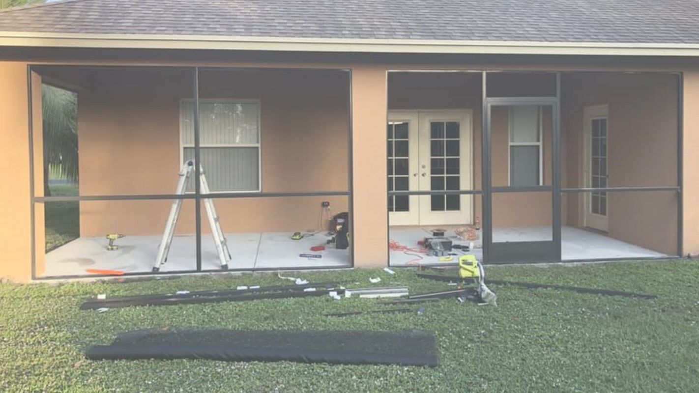 Screen Window Replacement Adding Interest and Creation Pompano Beach, FL