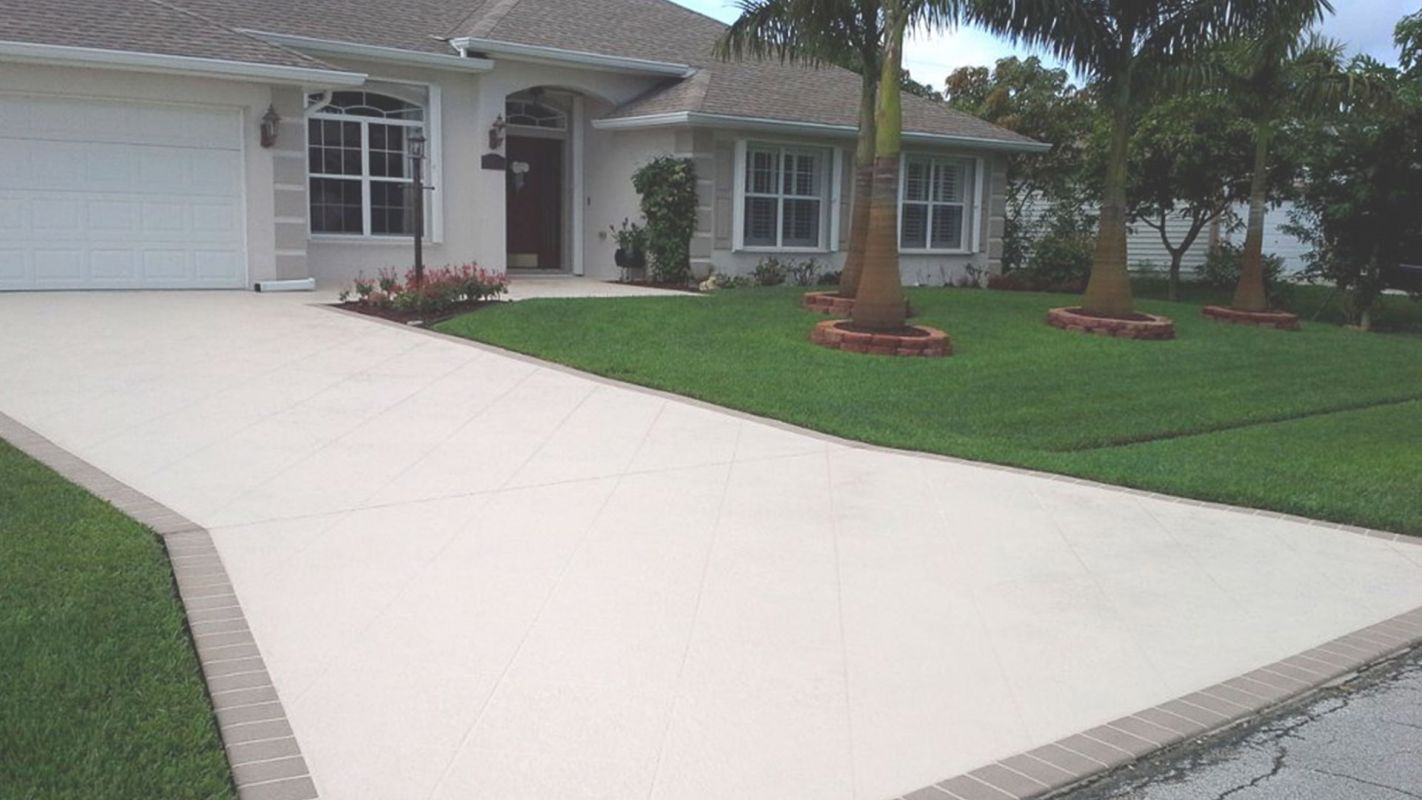 Concrete Driveway Overlay for Consistent Look Georgetown, TX
