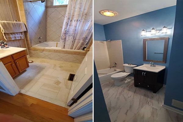 Bathroom Floor Tiles Installation Cary NC