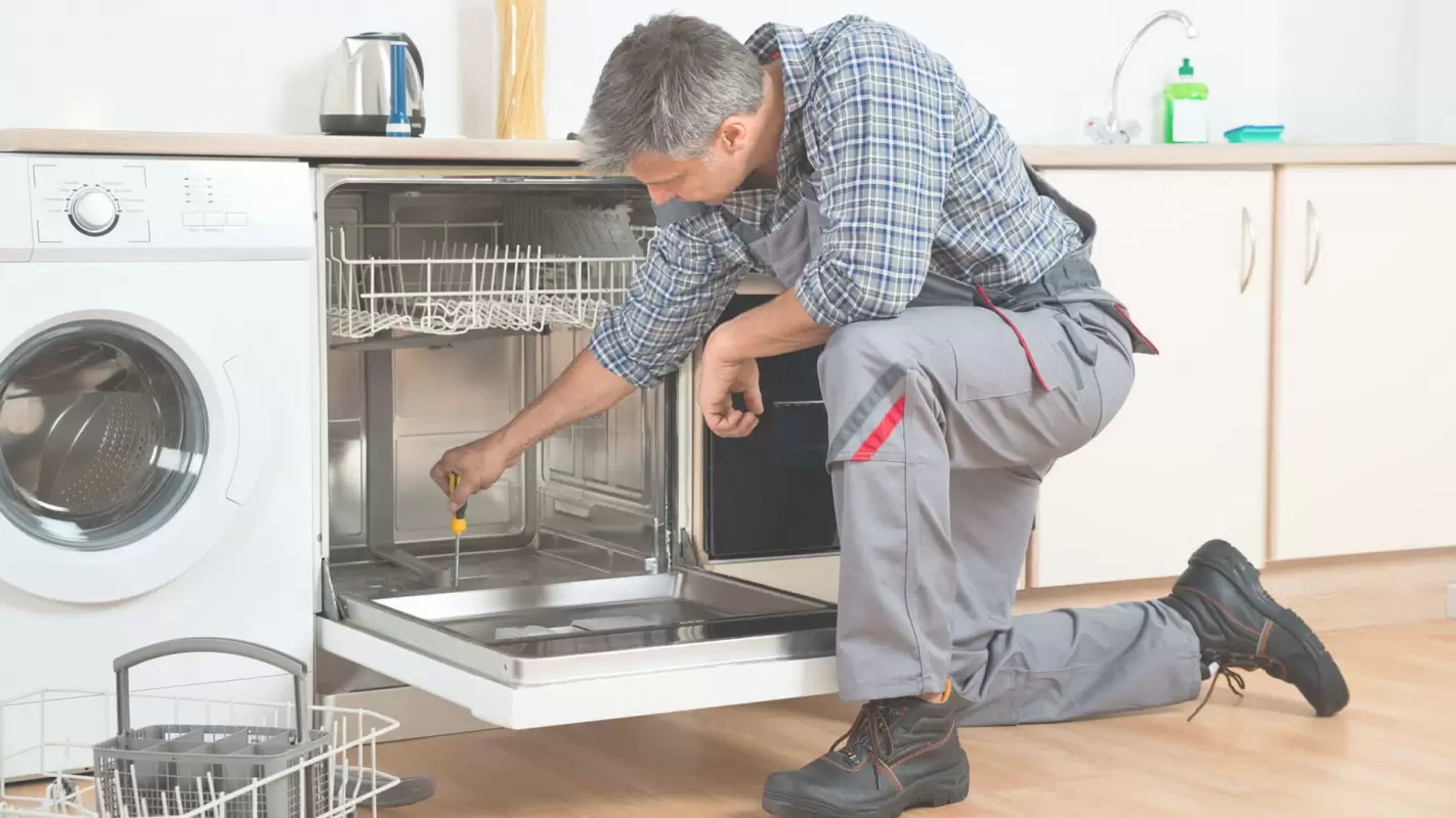 Start Your Clean Kitchen with Our Dishwasher service! in Aventura, FL.