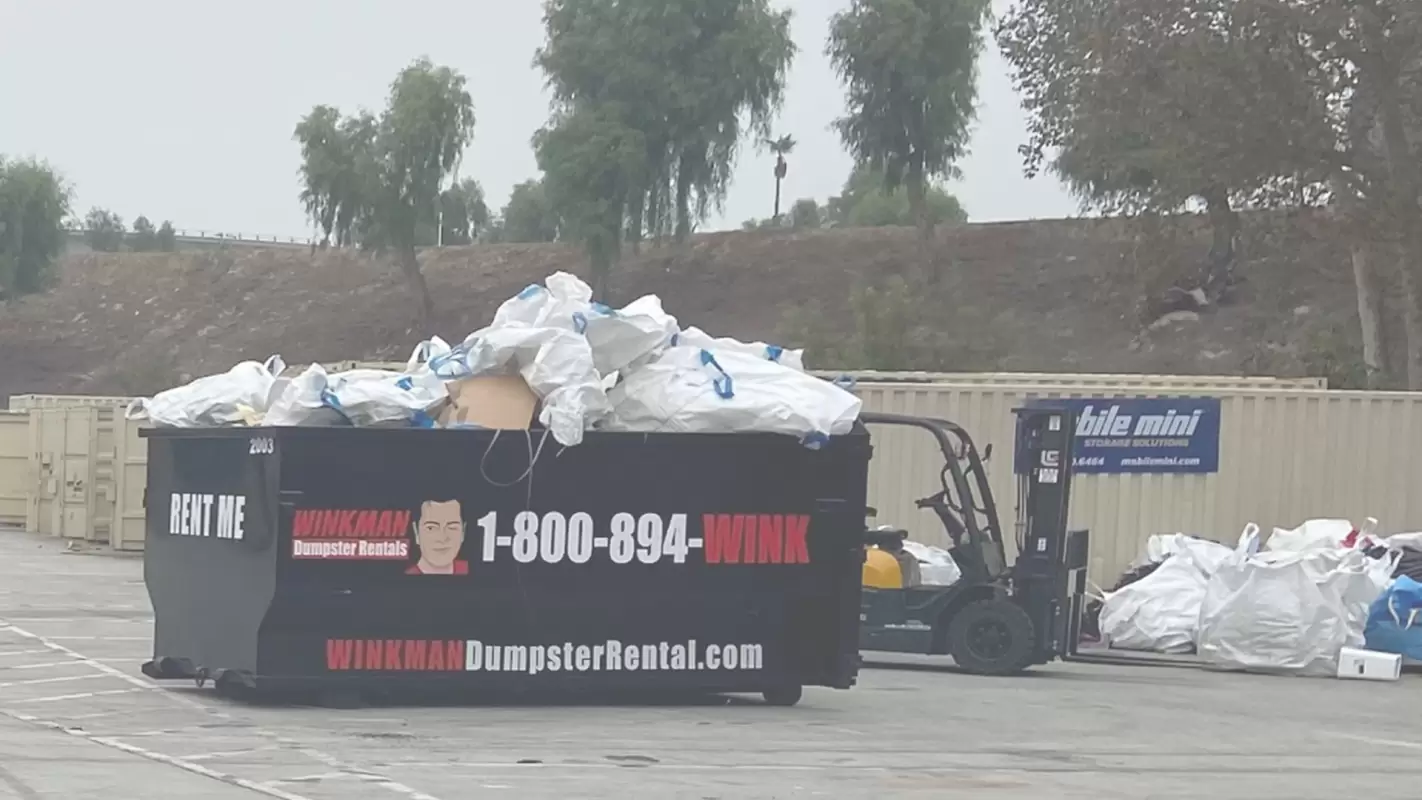 We’re a Top-Notch Dumpster Rental Company in Ontario, CA