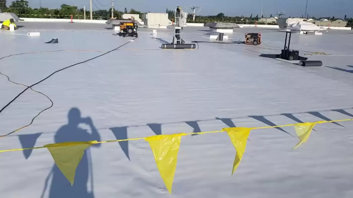 Commercial Roofing Replacement Ensuring a Waterproof Seal