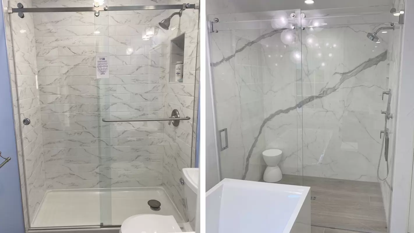 Enhance Your Bathroom With The Beauty Of Our Custom Sliding Shower Doors