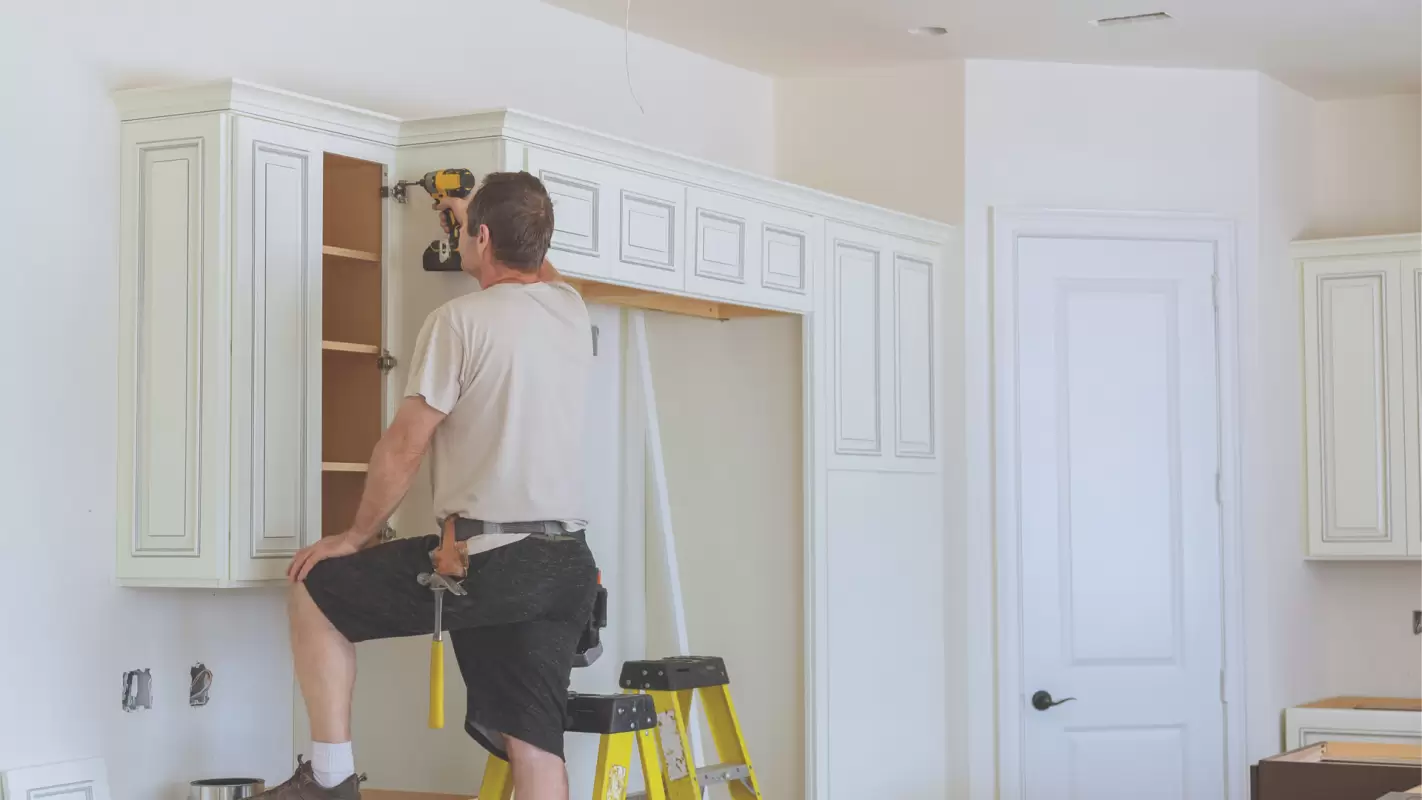 Methodical Cabinet door installation for better results in Clearlake, CA