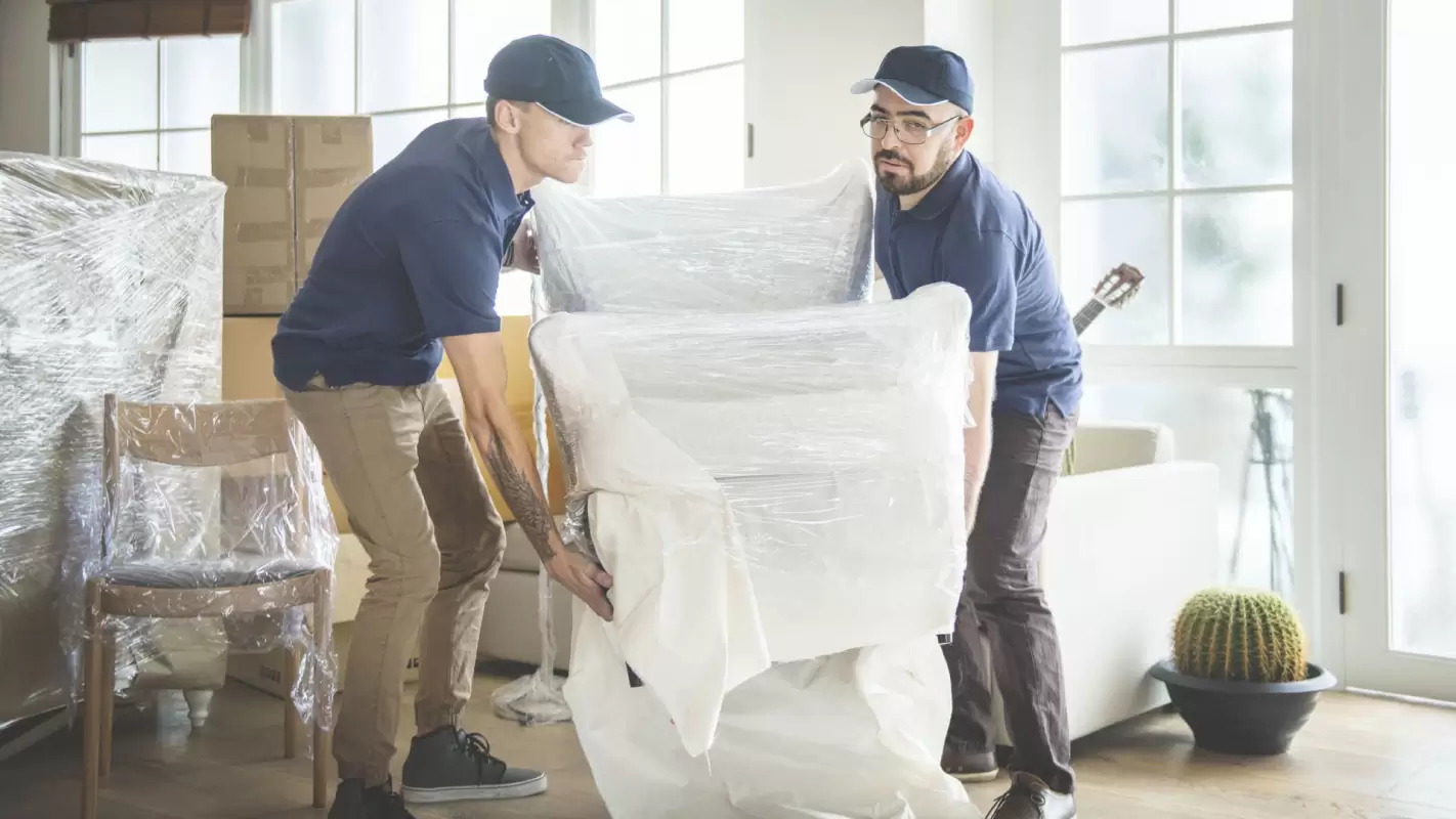 Professional And Skilled People Handling Furniture Moving Services