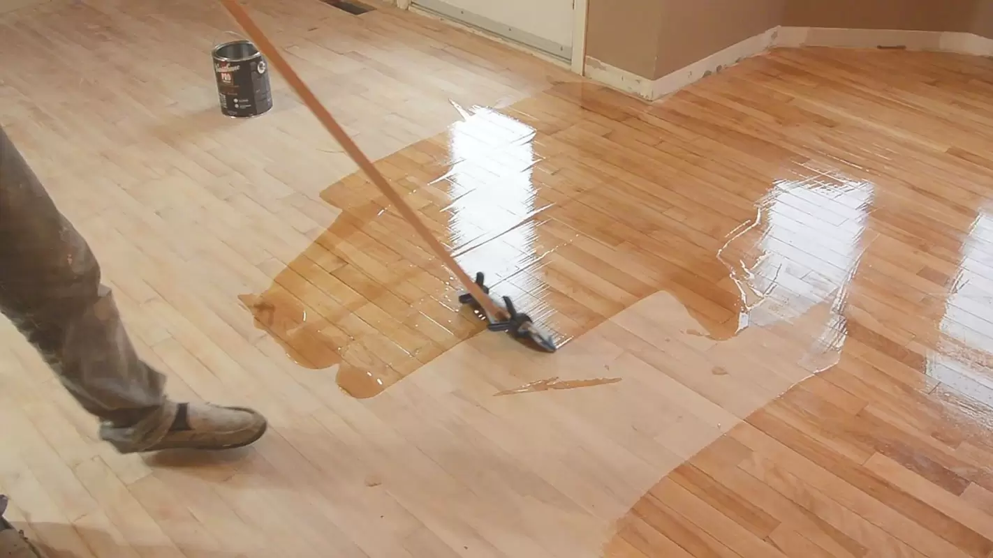 Affordably Update your Room’s Central Design Element with Our Floor Staining Services