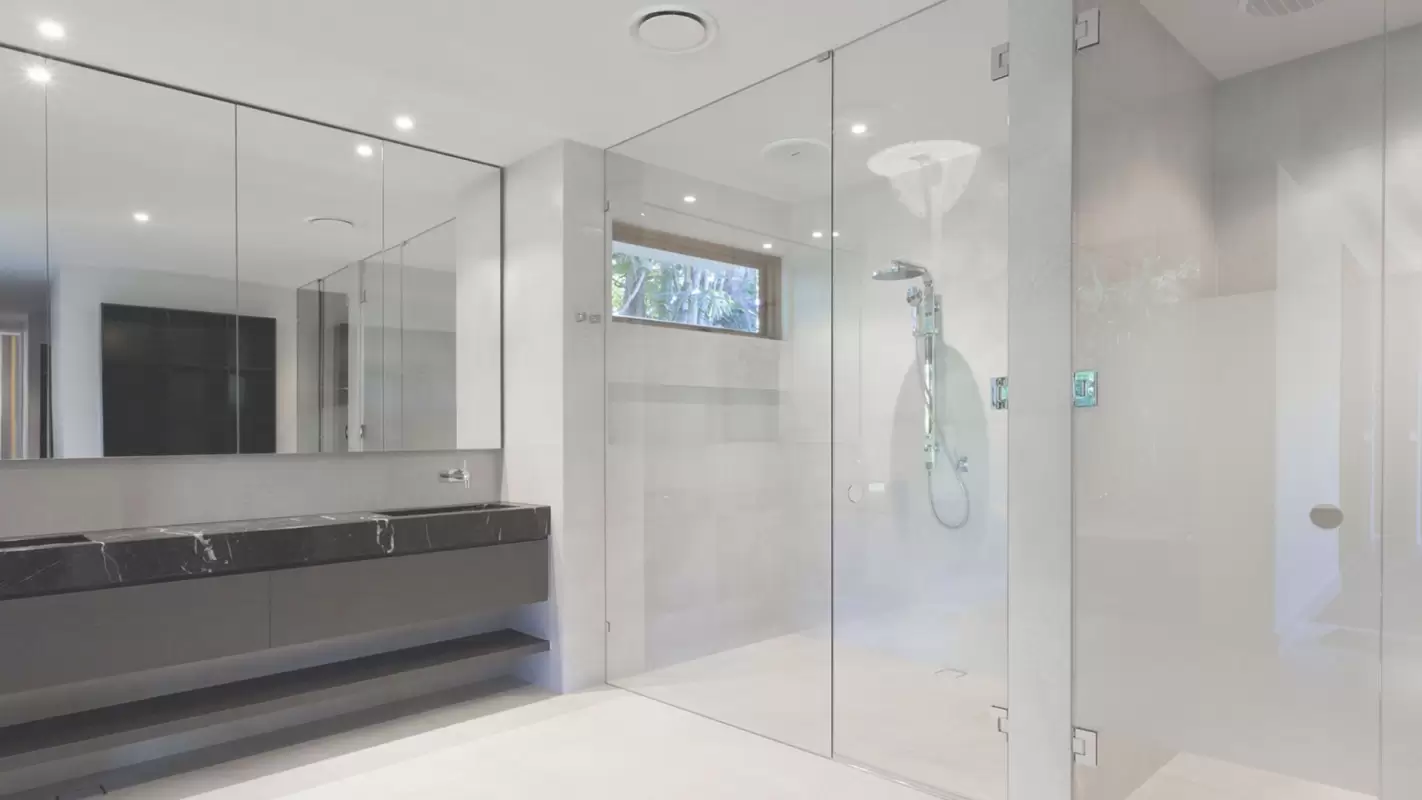 Enjoy the Beauty of Frame-Less Shower Door Repair with Us.
