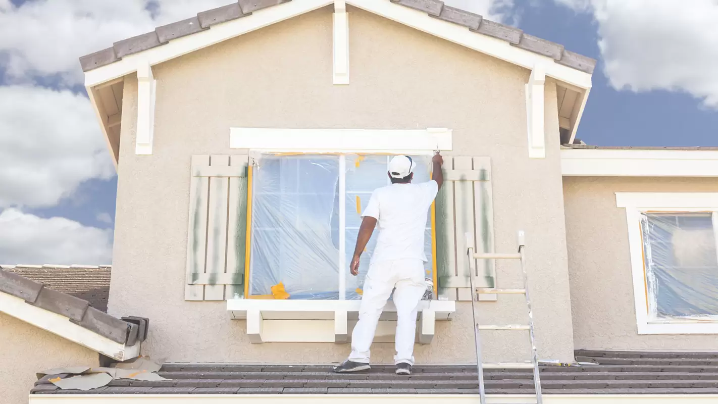 Exterior Painting to Hide the Imperfections!