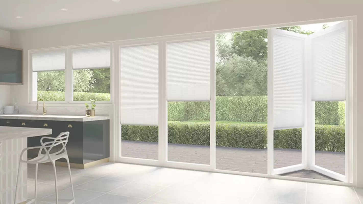 We Offer Different Styles Of Shades For Folding Doors