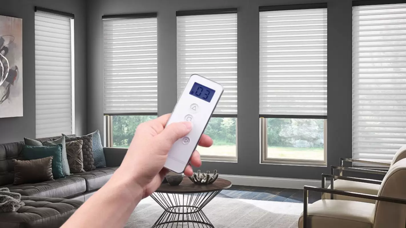 Get Rid of The Hassle Of Manual Blinds By Switching to Our Electric Shades For Windows