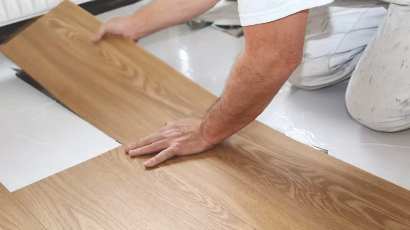 LVP floor installation by Innovative Flooring Experts