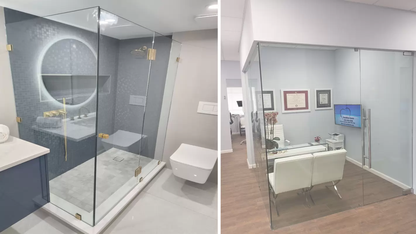 Shower Doors- We Do Seamless Installations