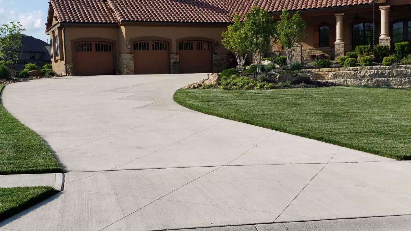 Strong and Durable Stamped Concrete Driveways Installation