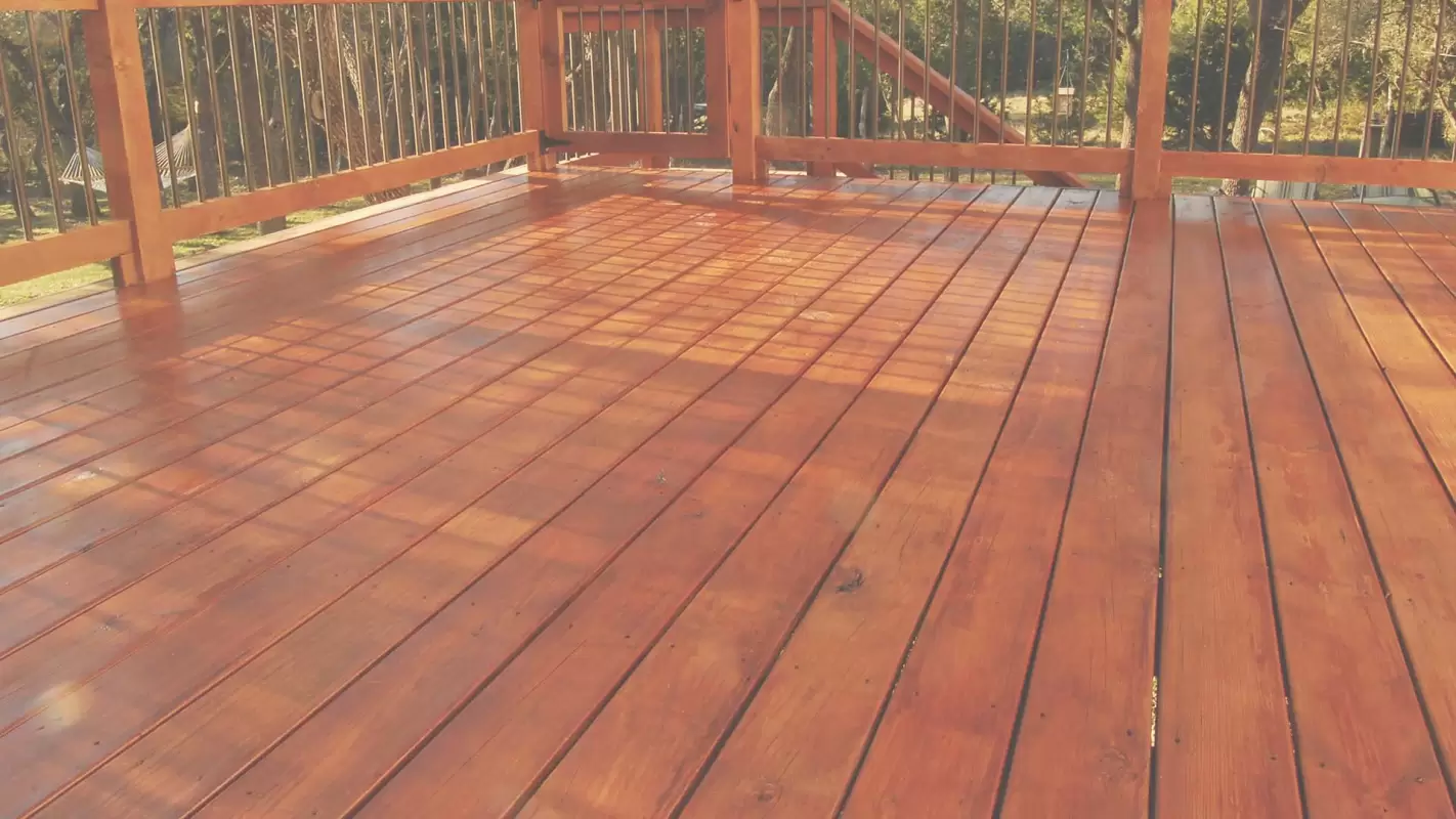 Revitalize your decks with our Deck Painting services