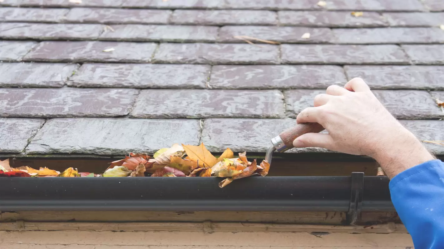 Through Gutter Cleaning get rid of clogs!