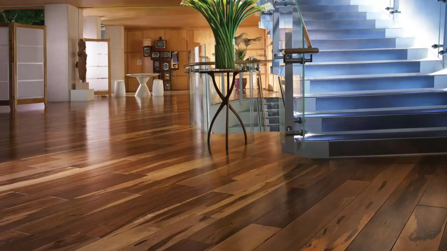 Seamless hardwood floor restoration services!