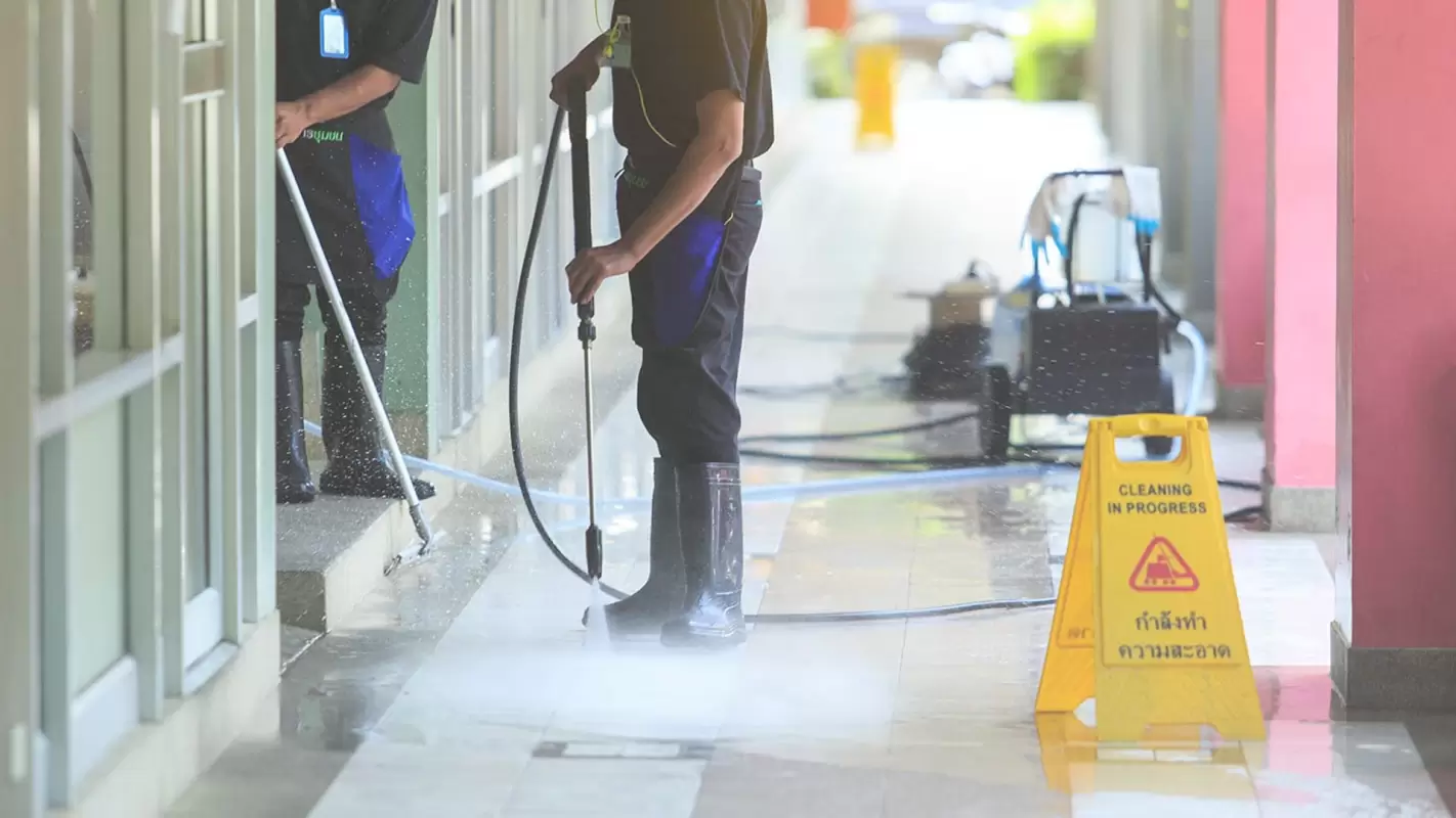 We are professional pressure washers!
