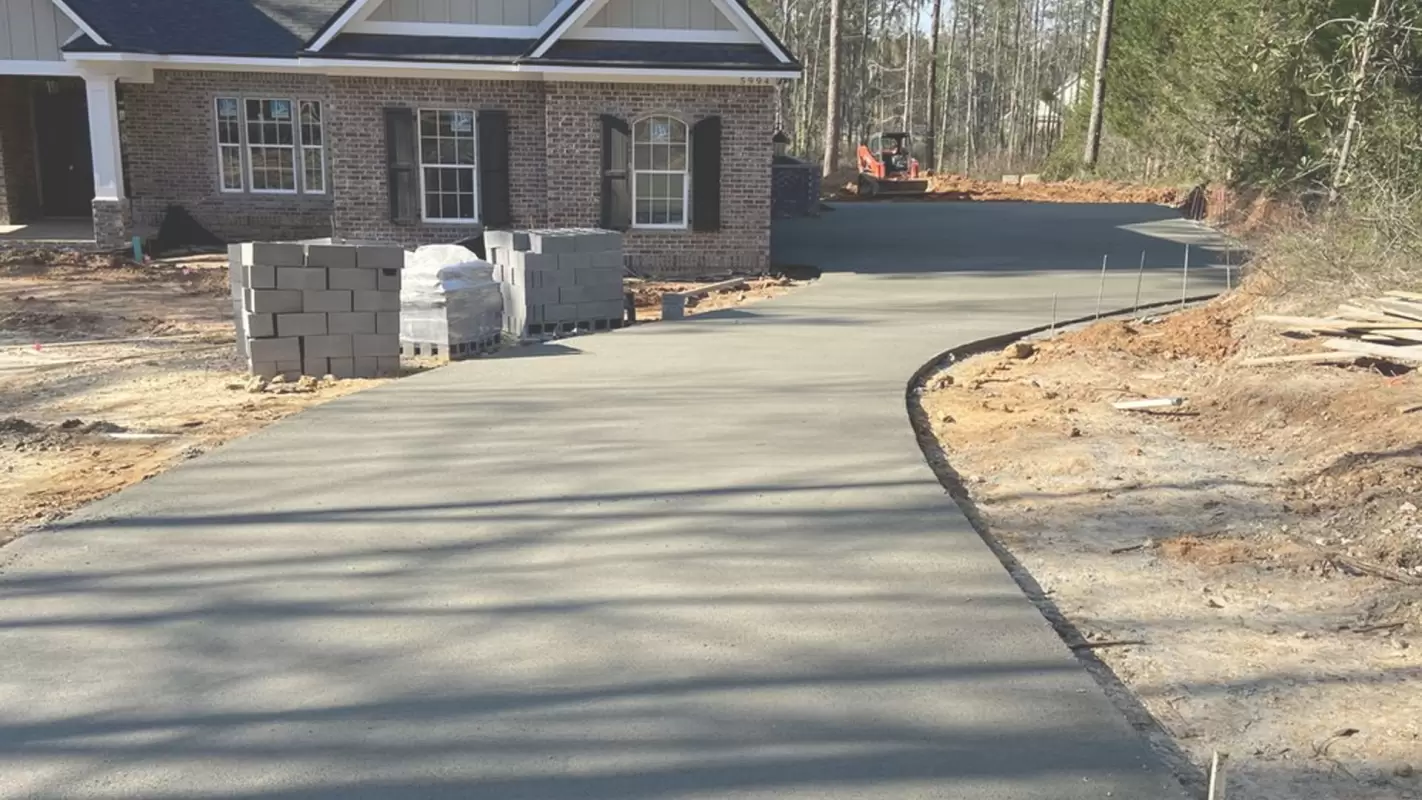 Concrete driveway installation that is built to withstand the test of time