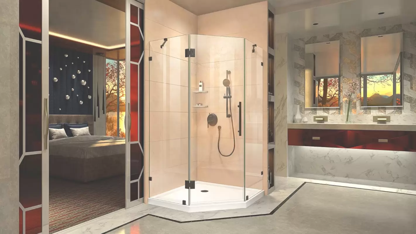 Luxury Frameless Glass Shower Enclosure to control water splash backs!