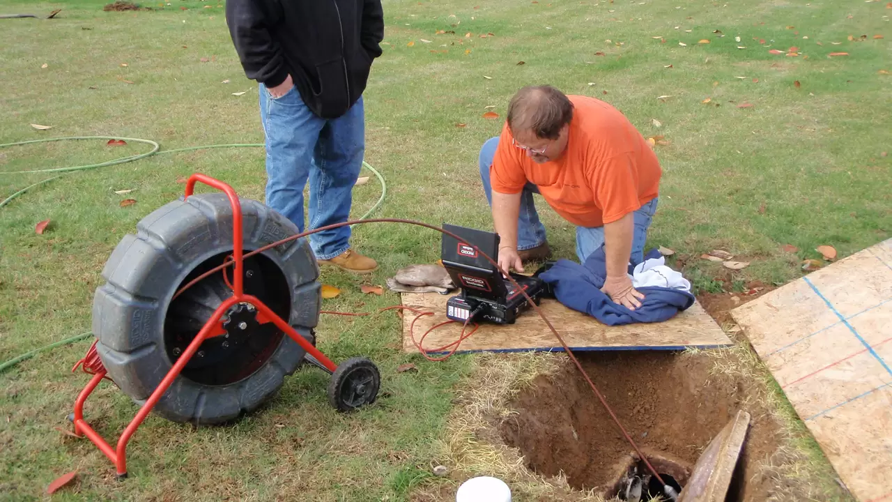 Meticulous Sewer line inspection process at your Service