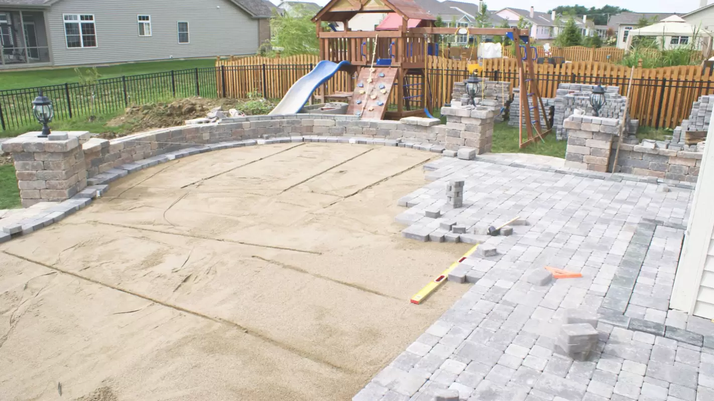 Paver Patio Contractors with Expertise in Drainage!