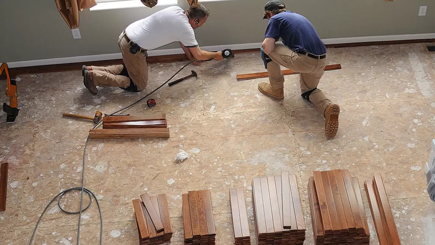 Elegance Underfoot with Hardwood Floor Installation