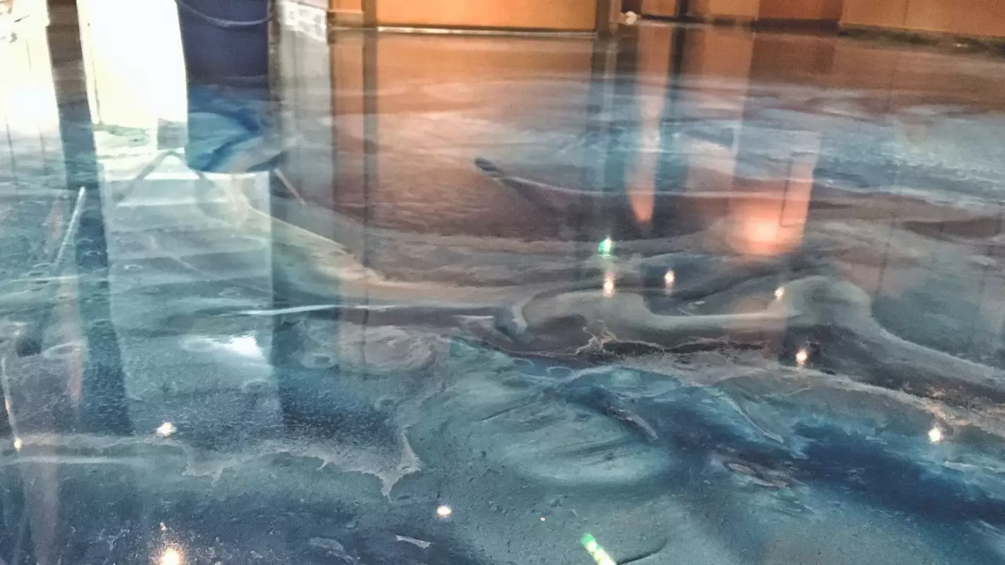 Brilliance in every step: metallic epoxy floor contractors!
