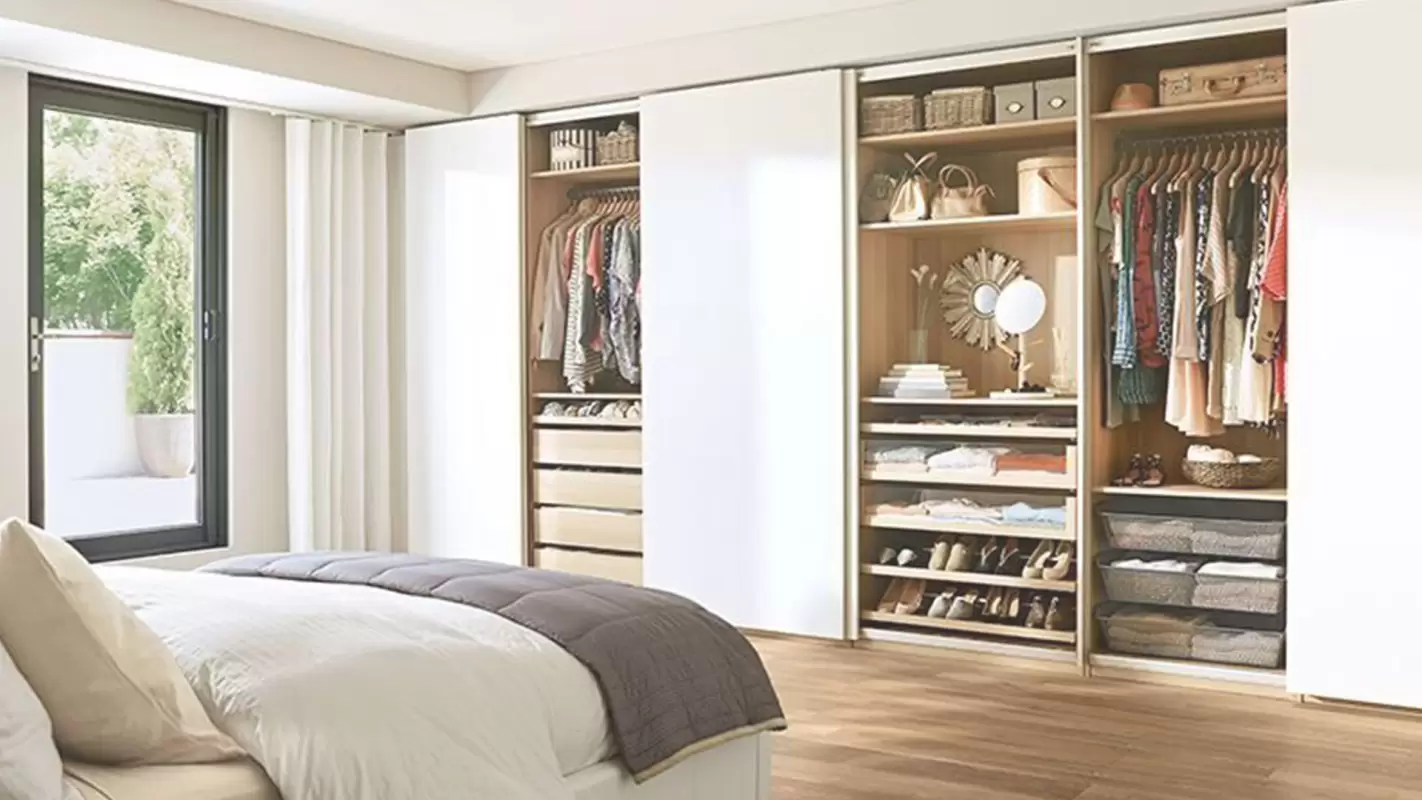 Improve organization with our Custom Bedroom Closets service