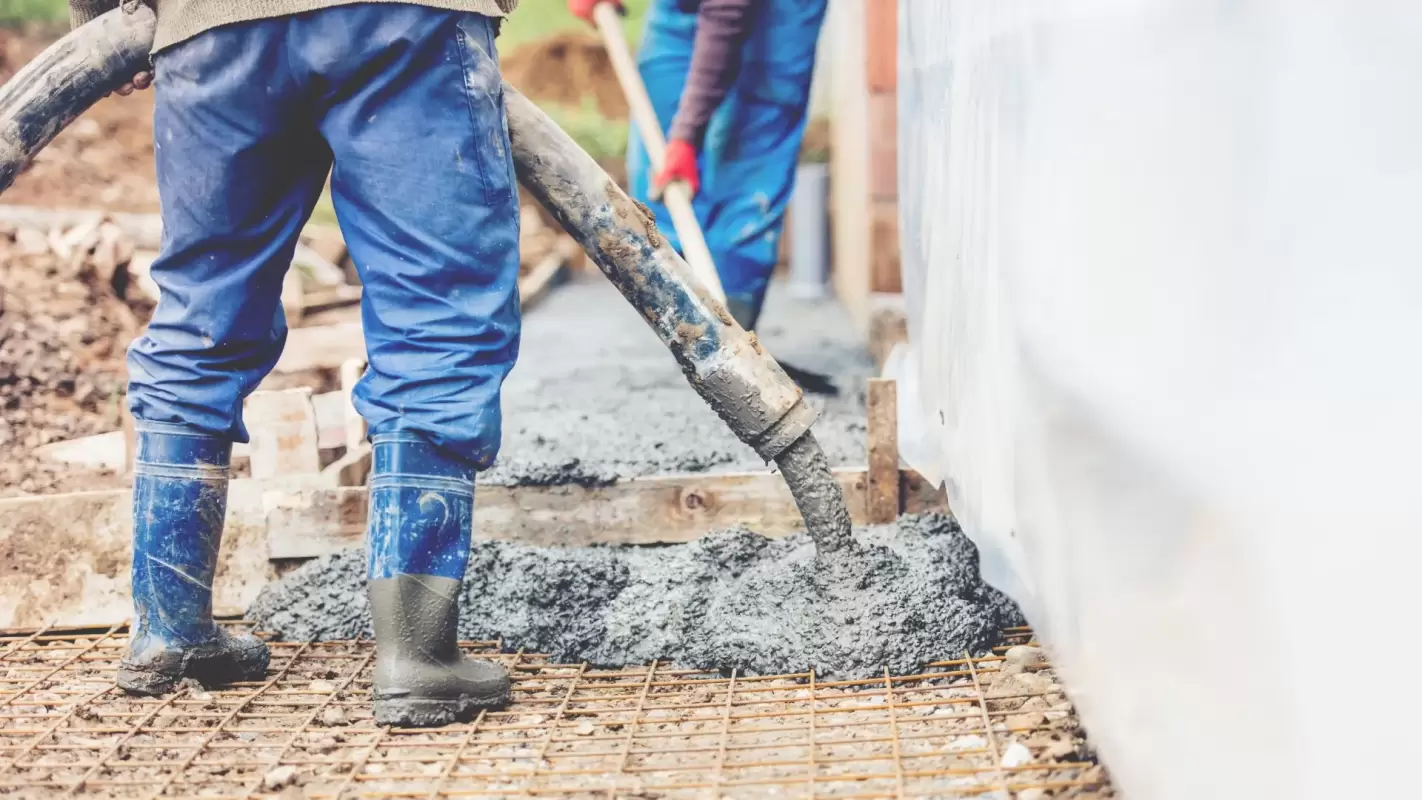 From driveways to patios: residential concrete services!