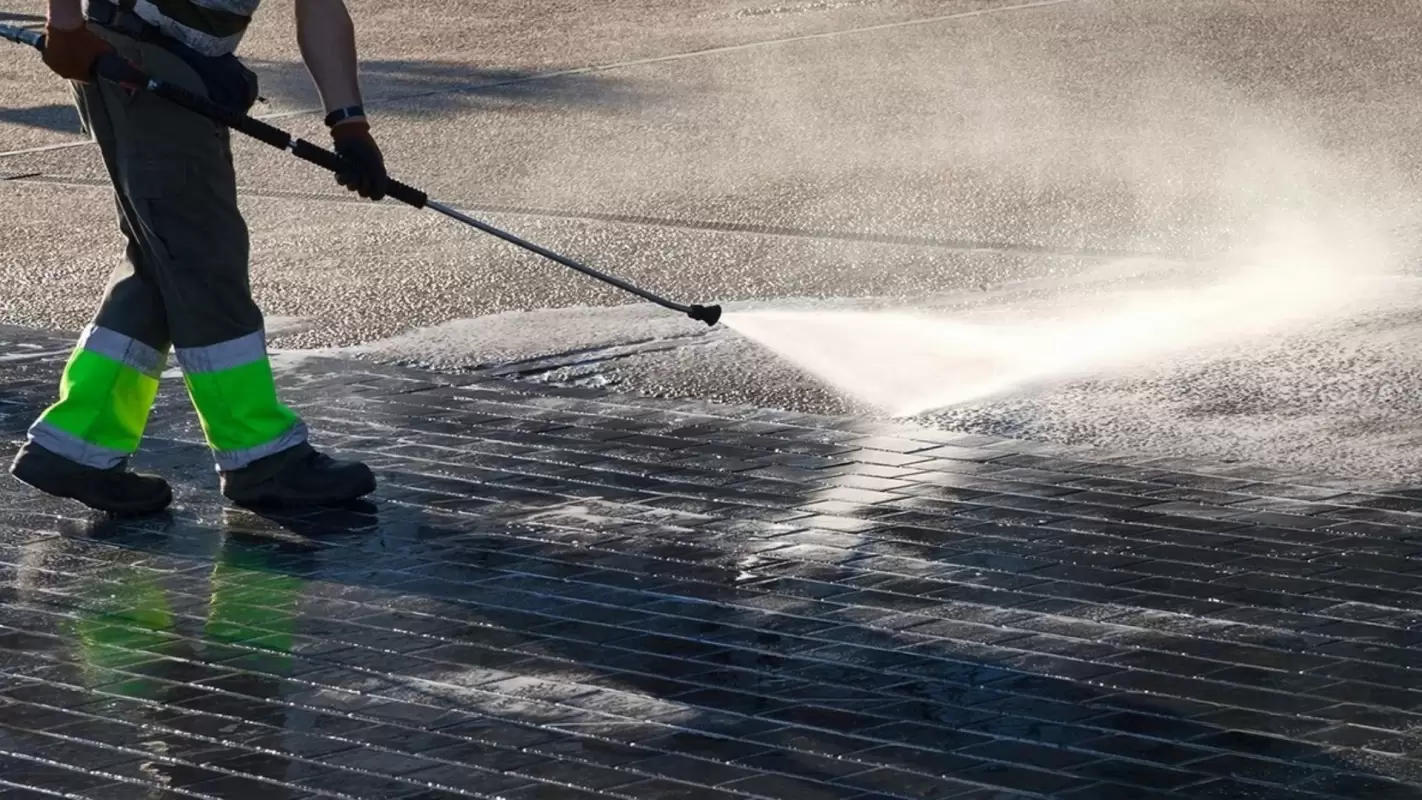 Hire us to experience the joy of professional pressure-washing services.