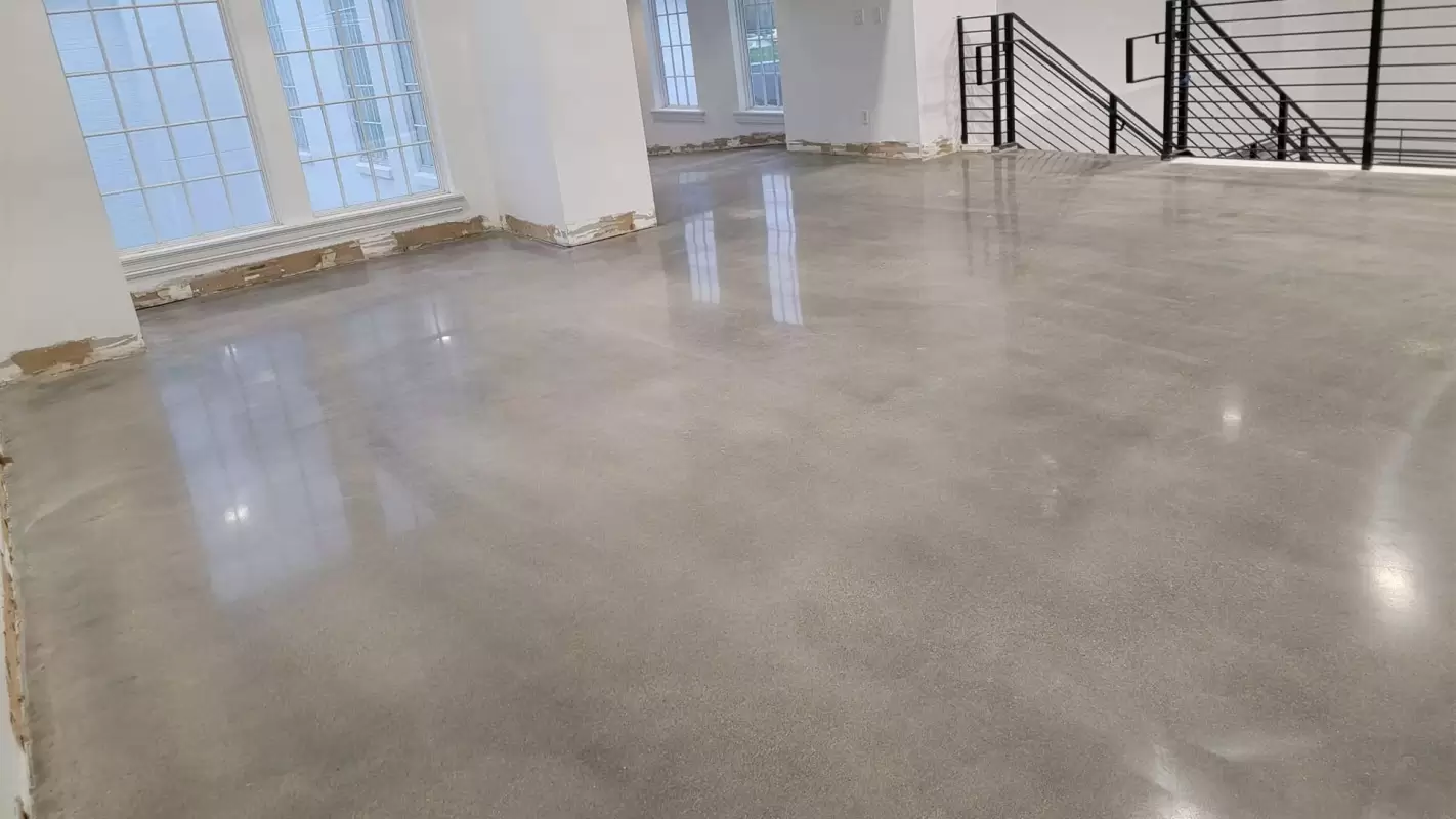 Transform Your Space with Sleek, Durable Polished Concrete Flooring!