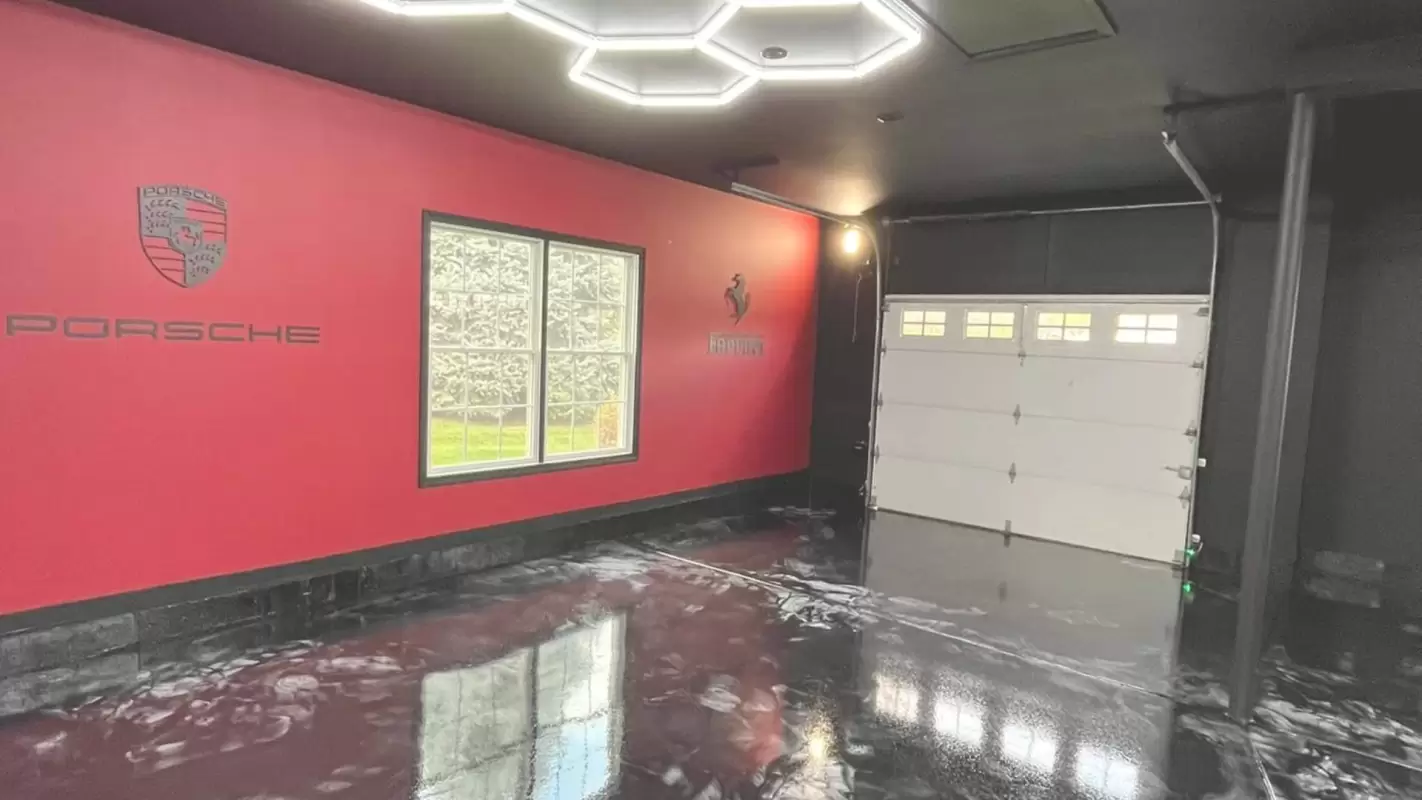 Creating Lasting Impressions With Our Epoxy Garage Floor Installation