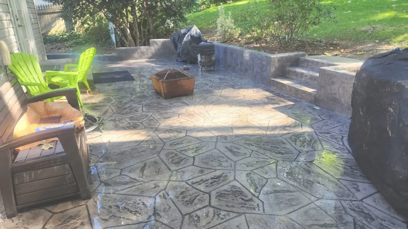 Step Into Elegance With Our Professional Stamped Concrete Patios