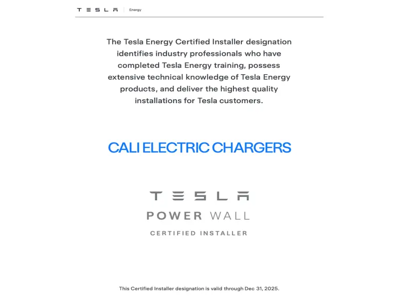 Tesla Certified