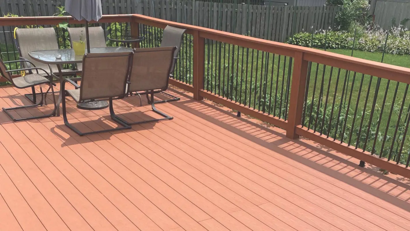 Deck staining services are designed to restore the beauty