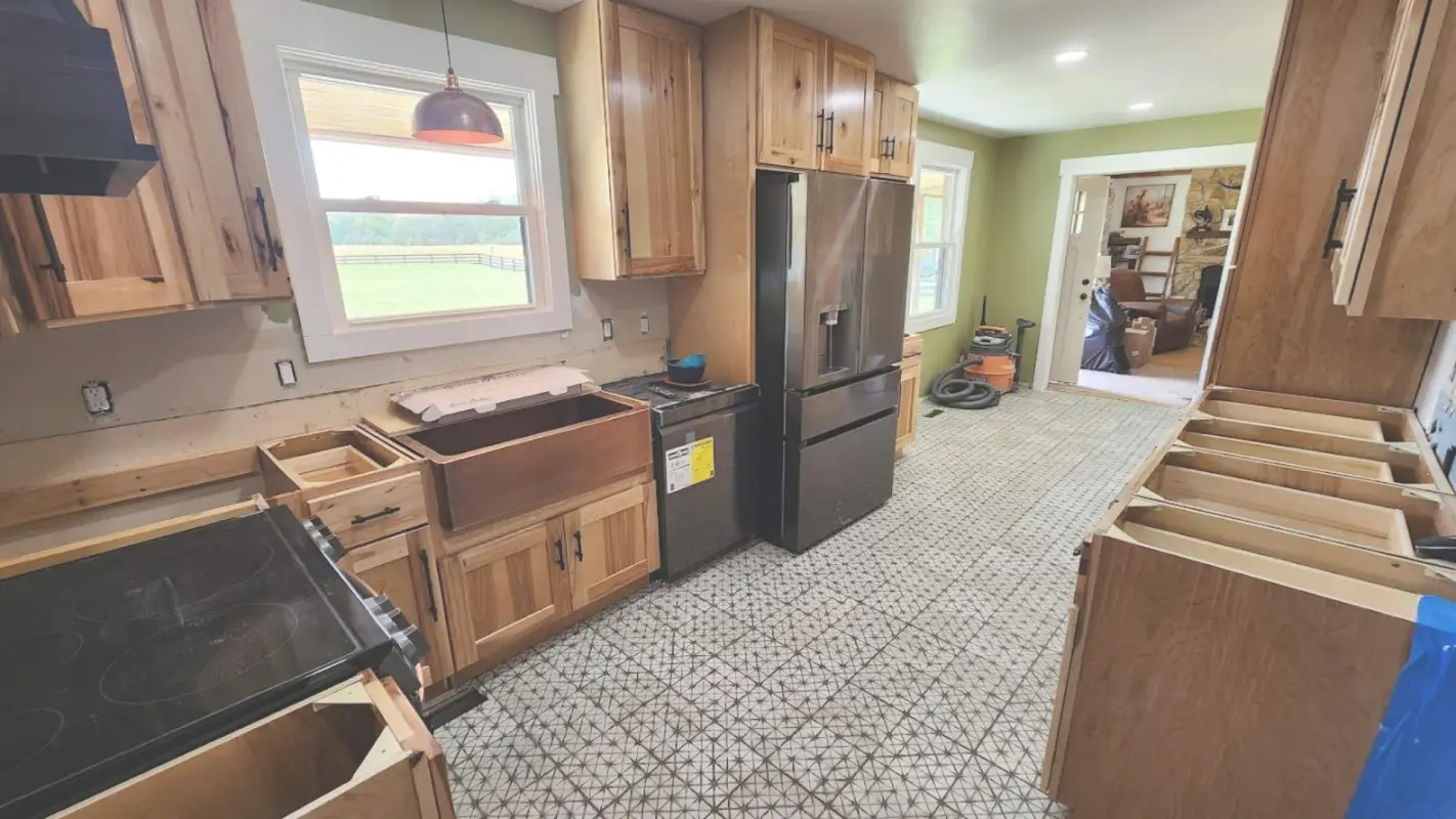 Avail our kitchen remodel services to extend the aesthetics