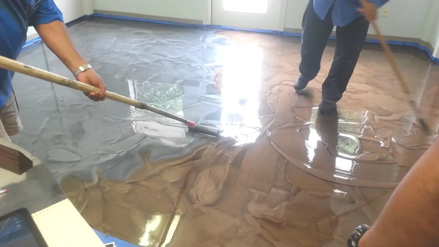 Epoxy Floor Coating with Minimal Disruptions