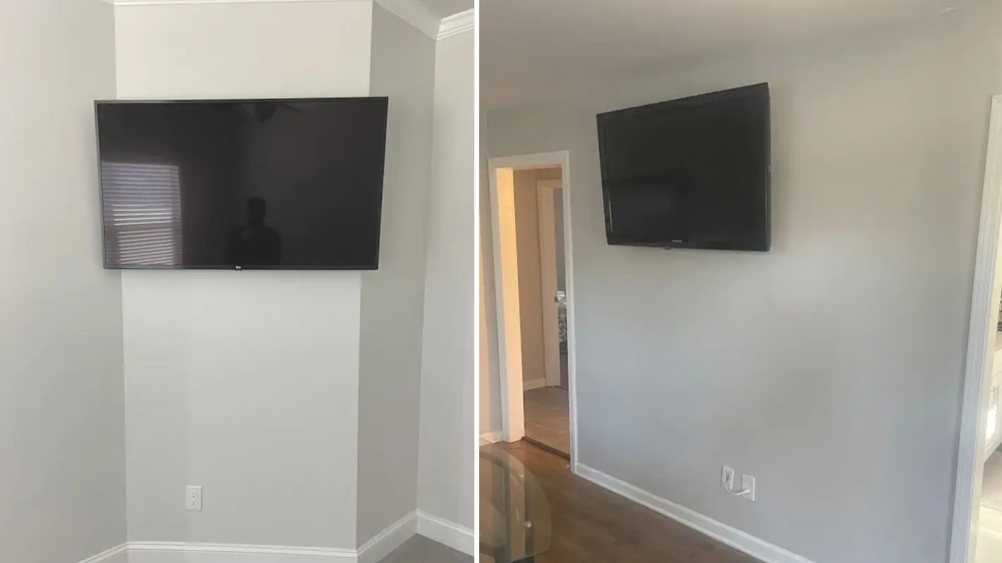TV Wall Mount Installation with Cable Management for Enhanced Visual Appeal