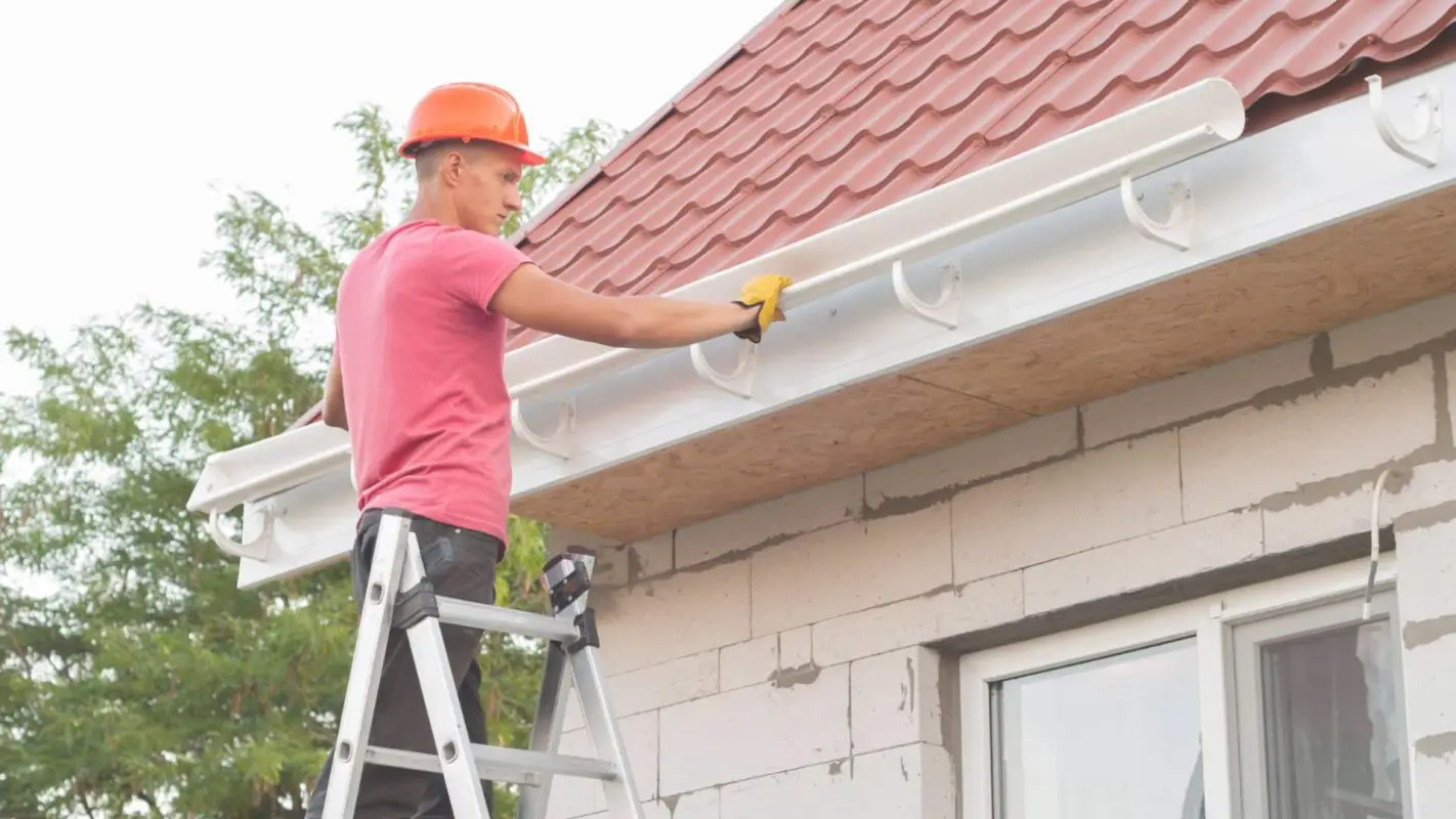 Stop Water Damage Before It Starts. Expert Seamless Gutter Installation