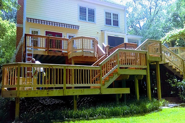 Wood Deck Power Washing Services