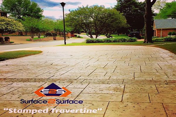 Stamped Concrete Overlay Lewisville TX
