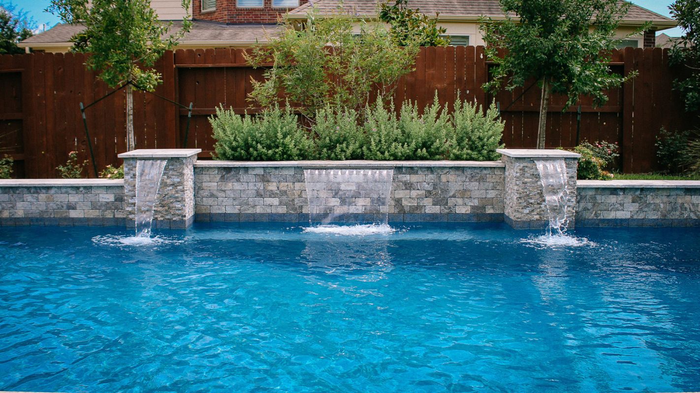 Pool Fountain Installation The Woodlands TX