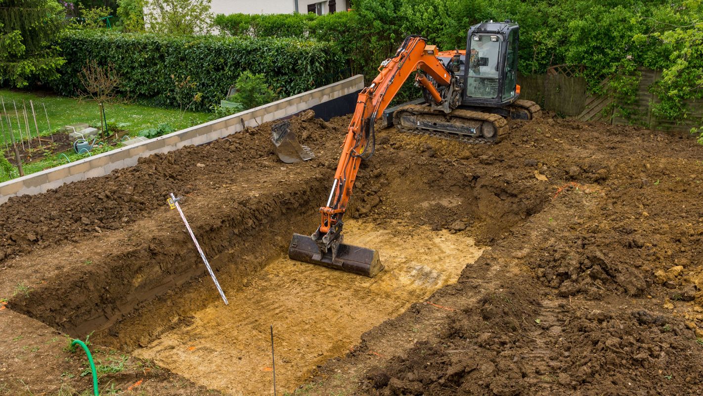 Inground Pool Excavation Wellesley MA