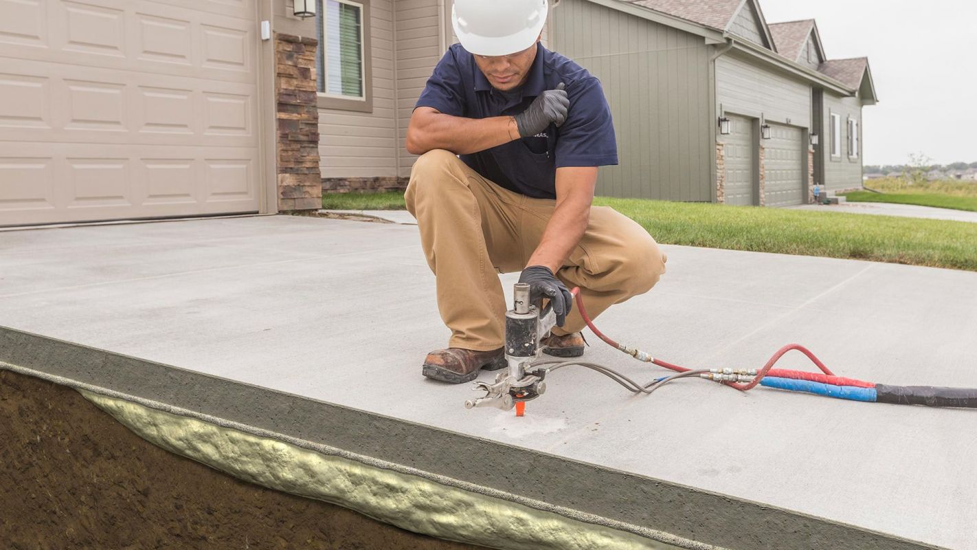 Sinking Concrete Slab Repair Denver CO