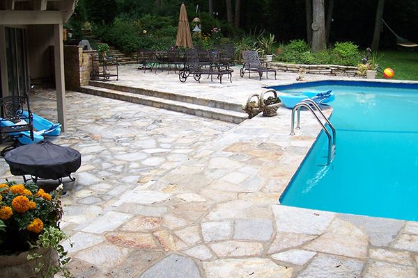 Natural Stone Pool Deck St. Petersburg FL