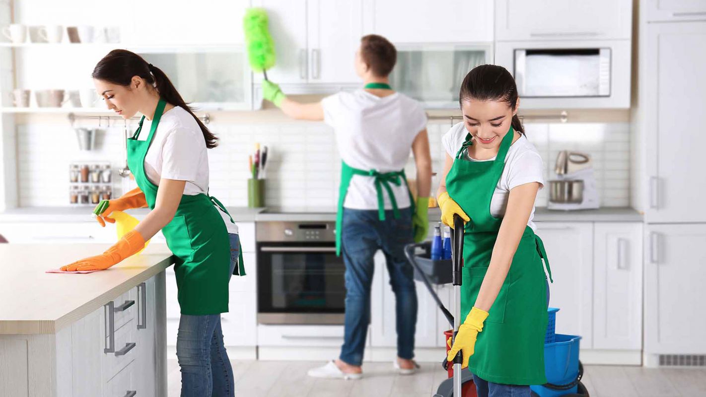Staff Cleaning the House