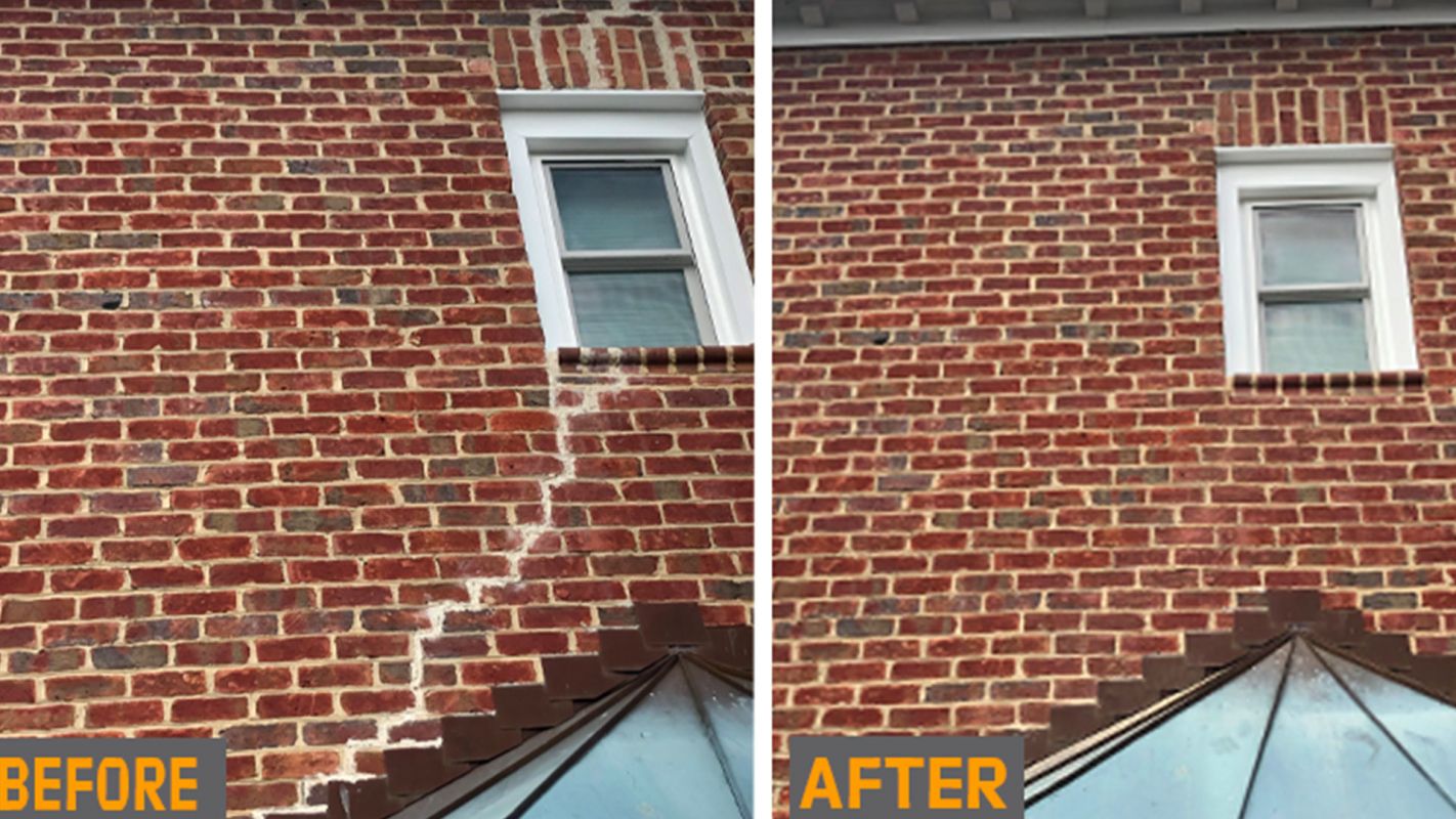 Brick Wall Crack Repair Weddington NC